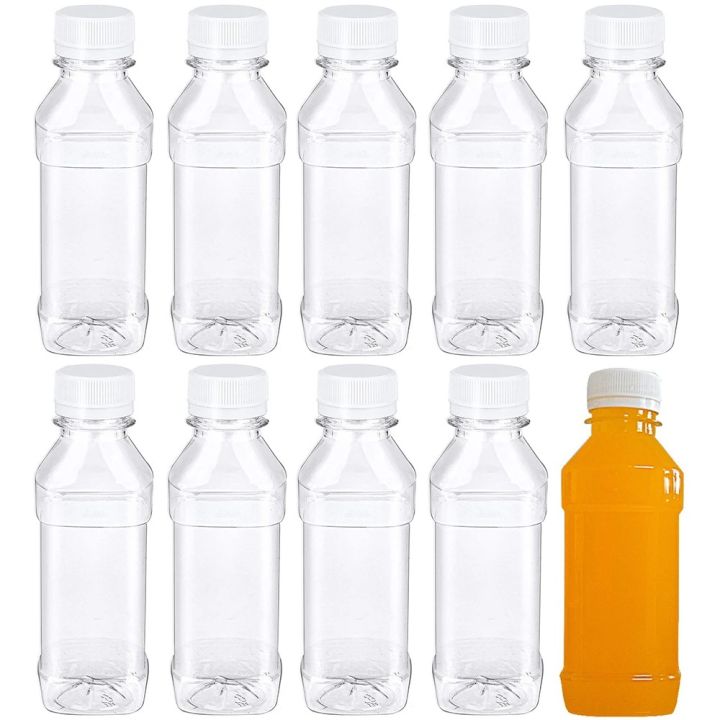 5Pcs New 100ml Plastic Empty Bottles Multi-Function Clear Juice Water Drink Containers PET Reusable Portable Beverage Bottles