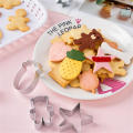 Non-stick surface -shaped cookie cutter Cute Durable Assorted shapes and sizes Biscuit mold Easy to clean Aluminium alloy Pastry cookies cutter for Baking enthusiasts Home baking Christmas cookies. 
