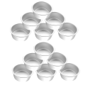 12X 4 Inch Cake Pan,6 Piece Mini Cake Pan Round Tier Baking Cake Pans Set for Baking Steaming,Baking Round Cake Pan. 