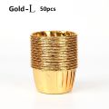 DIY Gold Silver Pastry Tools Cake Liner Cake Paper Cups Cupcake Wrappers Baking Mold Crimping Muffin Cases. 