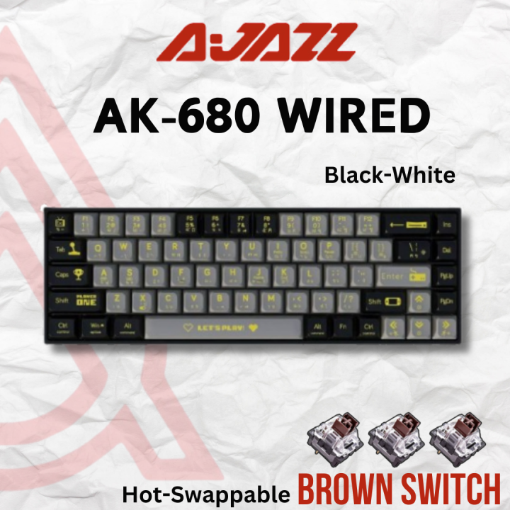 Ajazz AK680 Wired Gaming Keyboard