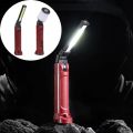 Portable 180° Folding Rechargeable Work Light With Hanging Hook With Magnetic COB Work Light Portable Design Rechargeable Folding Flashlight Repair. 