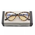 Blue Ray Cut Animal Print Cat Eye Trendy Computer glasses For Unisex. 