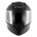 Vega Bolt Dull Black Full Face Helmet | Vega DOT & ISI Certified ABS Material Shell Helmet | Protective Gear For Riders. 