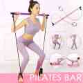 New 8 in 1 Portable Pilates Bar Kit Set Resistance Band. 