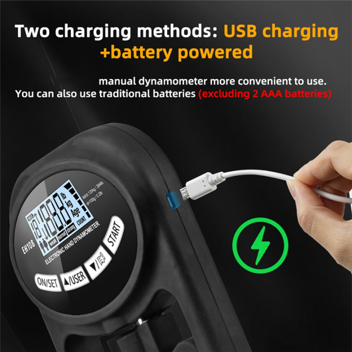 Grip%20Strength%20Tester%20265Lbs%20/%20120Kg%20Digital%20Hand%20Dynamometer,%20Blue%20-%20Image%205