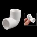 Sptrry20Mm Pvc Tee 3 Way Water Pipe Tube Adapter Connectors White 5 Pcs & Dia 90 Angle Degree Elbow Connector 5 Pcs. 