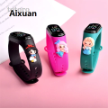 Aixuan Watch relo kids LED digital screen boy bracelet hand millet 3 kids Fifty percent Affordable discount girls gift Elsa cartoon digital touch watch student kids girls j. 