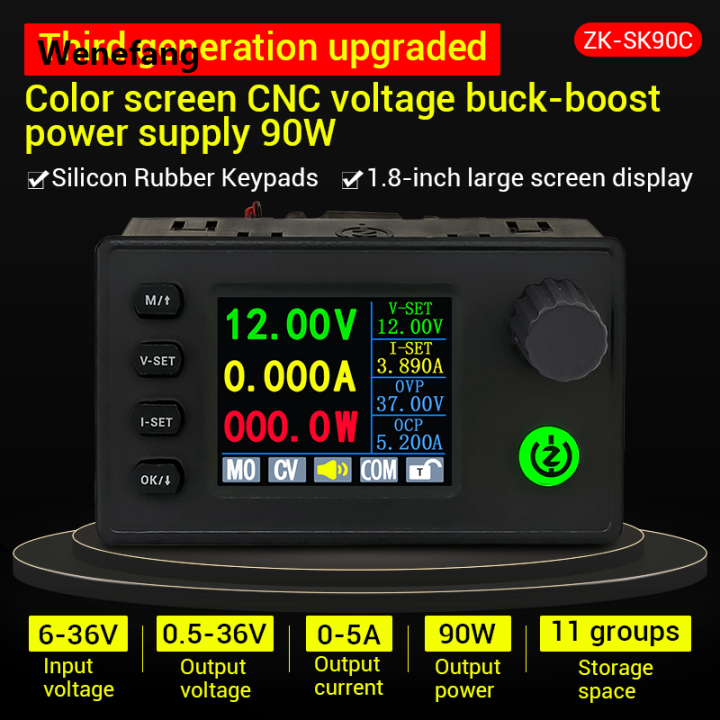Wenefang%20DC%20DC%20Buck%20Boost%20Converter%2040W/90W%20Adjustable%20Regulated%20Laboratory%20Portable%20Power%20Supply%20CC%20CV%204.5A/5A%200.5-36V%205V%206V%2012V%2024V%20Power%20Module%20-%20Image%205