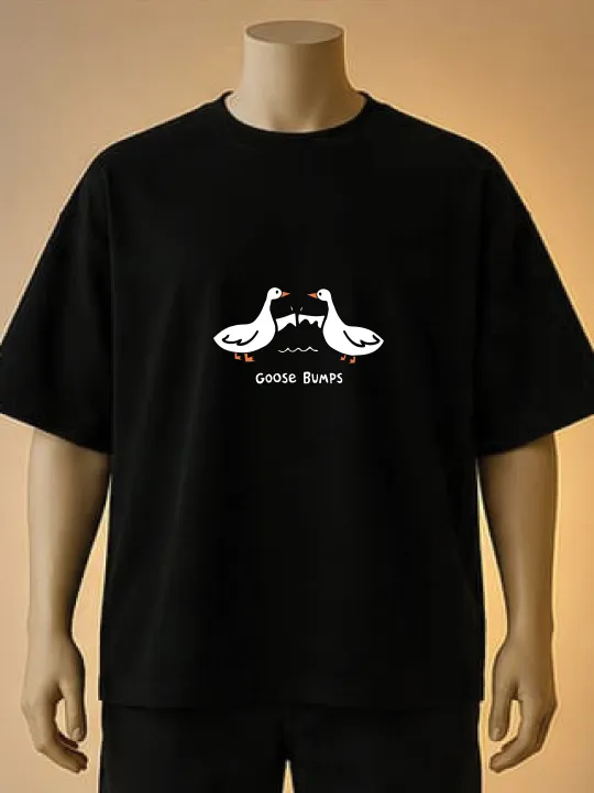 "Goose%20Bumps"%20Fist%20Bump%20Graphic%20T-Shirt%20T-Shirt-%20Cream,%20Brown,%20Black,%20Blue,%20Maroon%20-%20Image%203