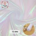 Laser tulle fabric organza Glass yarn colorful sewing mesh cloth Fluorescent yarn silk chiffon stage clothing transparent. 