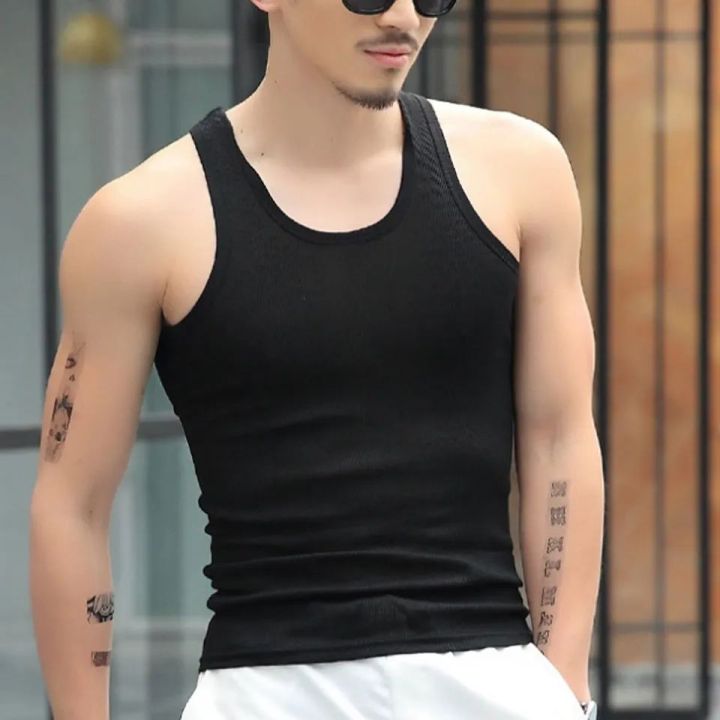 Amul%20Macho%20Derby%20Black%20Cotton%20Vest%20For%20Men%20-%20Image%203