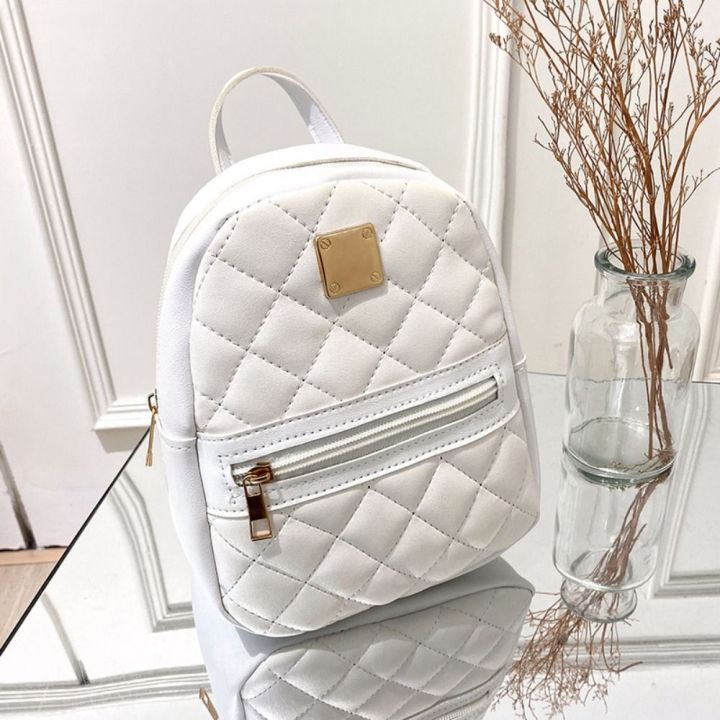 Fashion%20Solid%20color%20Lingge%20Backpack%20Handbag%20Travel%20Bag%20PU%20Backpack%20Storage%20Bag%20Small%20School%20Bag%20Students%20-%20Image%204