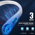 Portable Neck Fan Rechargeable - 4000MAh Hanging Neck Fan, White. 