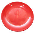Red Melamine Plate - 8". 