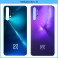 For Huawei Nova 5T Back Cover 3D Glass Panel Rear Door Glass Housing Case With Lens Adhesive Replace. 