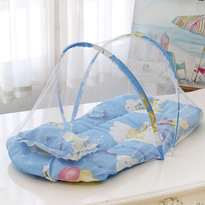 Baby bed tent with mosquito net and pillow best sale