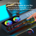 V18 Dazzle Colour Speakers Home Desktop Computer Game Big Sound LED Colour Lights Gaming Keyboard Bluetooth Speakers Easy Install. 
