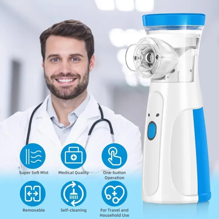 New Portable Mesh Nebulizer, Silent and Compact Nebulizer Machine for ...