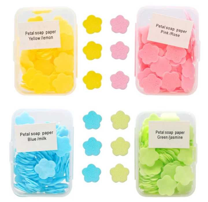 1 Pack Soap Tablets Travel Portable Disposable Hand Sanitizer Soap Sheets Children's Hand Soap Paper