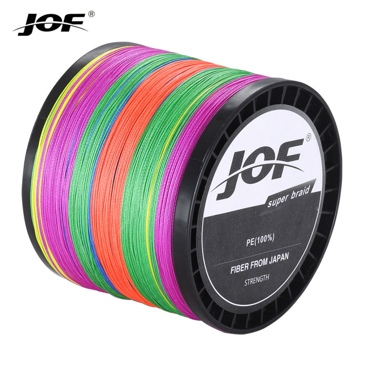 JOF Fishing Line 8 Braided Multifilament Wire Japanese PE 300M 500M 1000M Thread Sea Carp 8X Cord Spinning