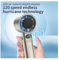 Primeium120 speeds Handheld Fan Rechargeable Hand Fan Portable Fan for Indoor Outdoor Working. 