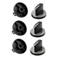 6x Embedded Gas Stove Stove Knob Knob Ignition Cap Ignition Switch. 