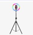 RGB LED Soft Ring Light MJ-26 (26 CM) with Stand. 