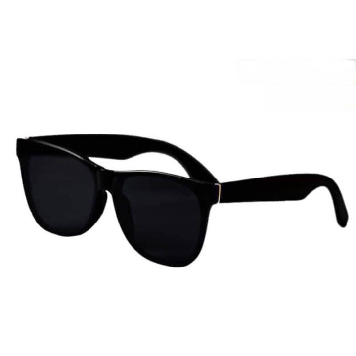 Daraz Flat Top Black Sunglasses Flat Top Rimless Polycarbonate UV