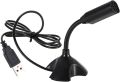 Mini Usb Microphone Stand Mic With Holder For Pc Laptop- Black. 