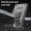Lereach Metal Ring Holder Case for Xiaomi Poco F7 Ultra F7 Pro Lens Sliding Window Camera Protection Hard Back Cover Phone Case. 