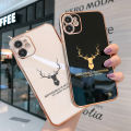 Hontinga for Infinix GT 10 Pro Back Cover Luxury 6D Plating Lucky Deer Soft Silicone Phone Case. 