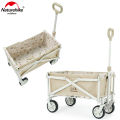 Naturehike TC06 Mini Camping Folding Trolley Outdoor Portable Sundries Storage Pull Rod Car Bearing Capacity 80 Kg Shopping Cart. 