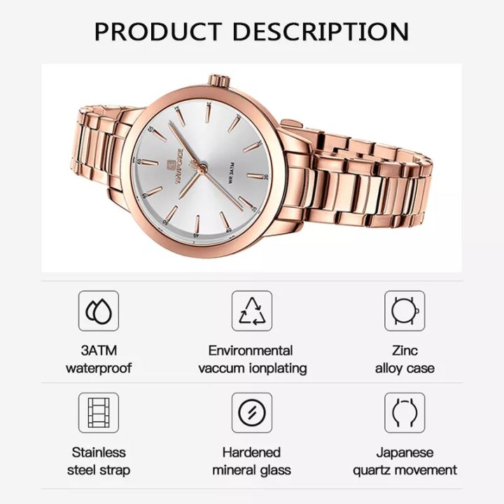 NaviForce%20NF5025%20Simplicity%20Casual%20Stainless%20Steel%20Quartz%20Watch%20For%20Women%20-%20Rosegold%20With%20White%20Dial%20%7C%20Fashion%20Casual%20Watch%20For%20Women%20-%20Image%207