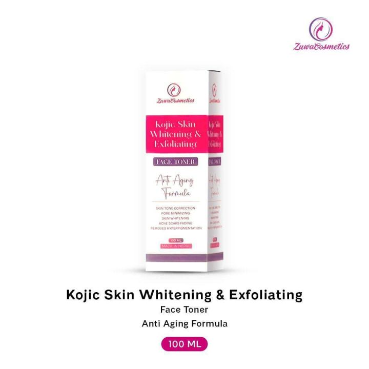 Zuwa%20Cosmetics%20Kojic%20Whitening%20&%20Exfoliating%20Facial%20Toner%20-%20Anti-Aging%20(100ml)%20+%20Free%2010%20Toner%20Puffs%20-%20Image%203
