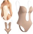 Invishaper Plunge Backless Body Shaper Bra, Backless Low Back Thong Bodysuits, Built-in Deep V Bra Body, Shaper Seamless Sexy Full Bodysuit, Party Dress Invisible Bras Shapewear. 