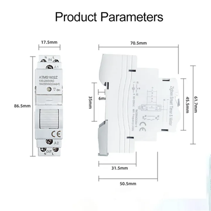 ARELENE%202X%20Tuya%20Smart%20Life%20ZigBee%2016A%20Din%20Rail%201P%20Switch%20KWh%20Meter%20with%20Energy%20Monitor%20Support%20App%20Remote%20Control%20-%20Image%202