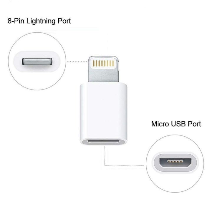 Lightning to Micro USB Adapter Cable for iPhone 7 8 X Xs XR 12 pro Max 11 pro Max SE 2020 iPad Air 3rd Gen iPad Mini 5