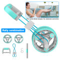 14 in 1 Abdominal Wheel Push-up Frame Rally Kettlebell Combination Double Wheels AB Wheel Abs Roller Stretch Wheel for Training Muscle Arm Waist Leg Training Home Gym Body Shape Fitness Equipment. 