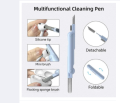 Khatushyam Collection 7 in 1 Cleaner Kit, Multi-Function Earbud Cleaning Pen, Soft Brush Corner Gap Duster Keycap Puller Laptop Screen Cleaner. 