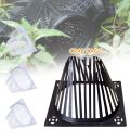 1Pcs Plastic Plastic Fishing Cage Cover Lid Rectangular Cage Basket Basket Tapered Monopterus Albus Loach Fishing Tool Trap Fishing Net. 