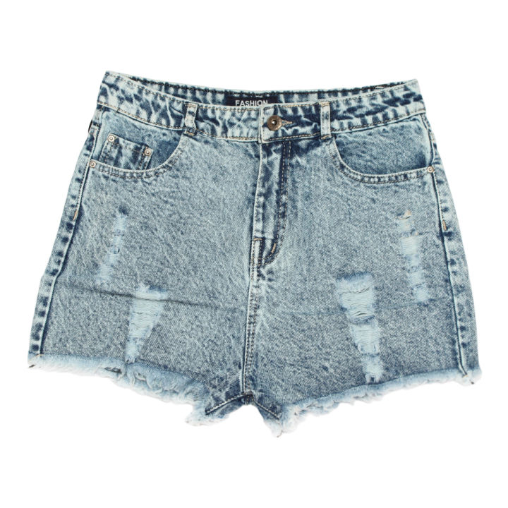 Blue Jeans Gunz Design Half Pant For Women