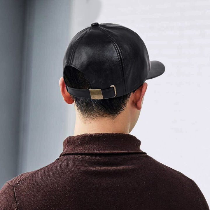 Cap%20Leather%20New%20Fashion%20Outdoor%20&%20Sports%20Adjustable%20Vintage%20Snapback%20Men's%20Leather%20Casual%20Hat%20-%20Image%208