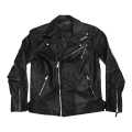 Black Hankuliu Leather Jacket For Men. 