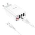 HOCO Easy Charge 3-Port Digital Display Charger Set Micro – C93A. 