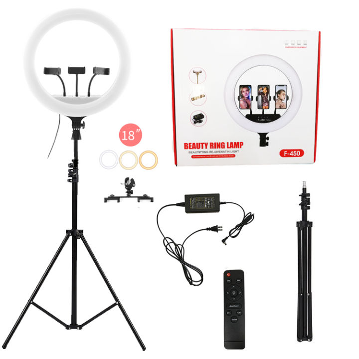 45cm Huge Outer 50W 6000K Dimmable LED Big Ringlight with 5208 Tripod ...