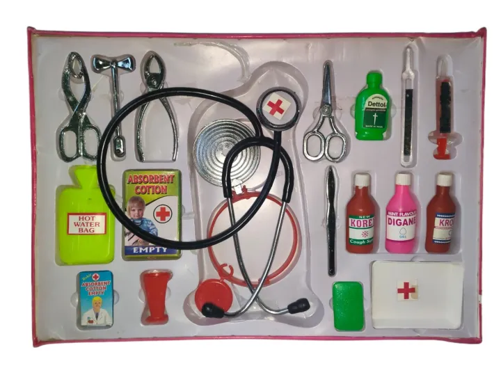 Doctor%20Set%20Play%20Set%20For%20Kids%20With%20Working%20Stethoscope%20Medical%20Kit%20Toys%20-%20Image%202