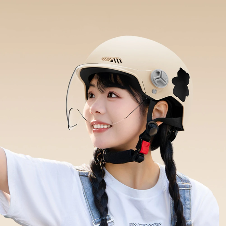 AXK%20Motorcycle%20Open%20Face%20Helmet%20Sun%20Transparent%20Visor%20Wind%20Shield%20Dual%20Lens%20Adjustable%20Quick%20Release%20Buckle%20Stylish%20Half%20Helmet%20For%20Men%20Women%20708-1A%20Bles%20Online%20-%20Image%203