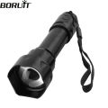 2025 NEW BORUiT T20 Infrared IR 850nm Night Vision LED Tactical Flashlight Zoom IPX6 Waterproof Torch Use 18650 Battery Hunting Lantern. 