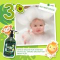 Natural Baby Shampoo & Gentle Body Wash For Babies – Head to Toe Cleanser with Avocado & Provitamin B5. 